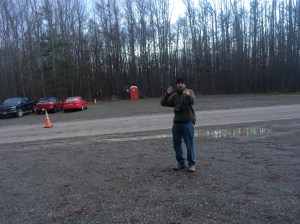 Race Director Colin Bailey giving pre-race instructions